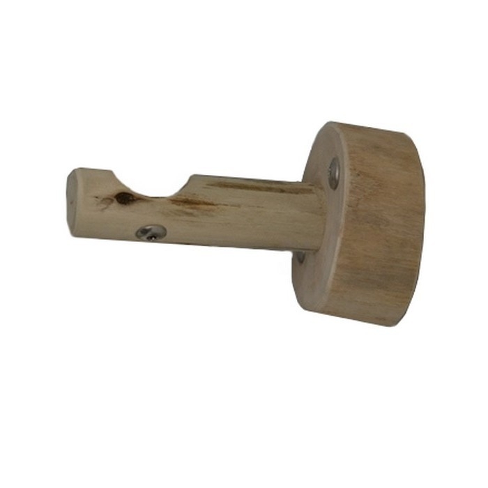 2 Supports De Tringle à Rideau En Bois - Style élégant Pour Salle De Bain Ou Maison - Dimension : 11.5x9.7x2.5 Cm