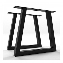 PIED TABLE METAL TRAPEZE