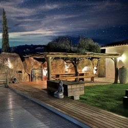pergola robinier naturel effet bois flotté