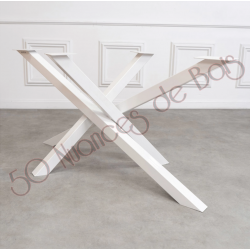PIED DE TABLE METAL MIKADO DESAXE L'AMBITIEUX RIPATON