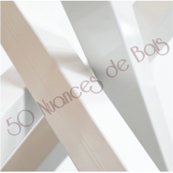 PIED DE TABLE METAL MIKADO DESAXE L'AMBITIEUX RIPATON