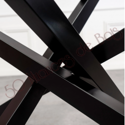 PIED DE TABLE METAL MIKADO DESAXE L'AMBITIEUX RIPATON