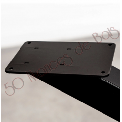 PIED DE TABLE METAL MIKADO DESAXE L'AMBITIEUX RIPATON