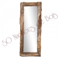 Miroir cadre bois flotté N° 05