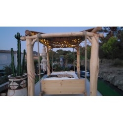 Lit balançoire et pergola...