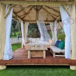 Voilages pour pergola