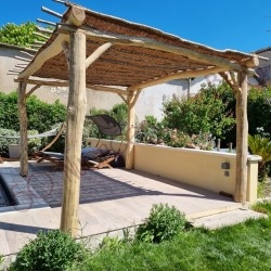 poteaux acacia (robinier) pour pergolas ou aires de jeux