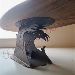 Table repas vague de surf...